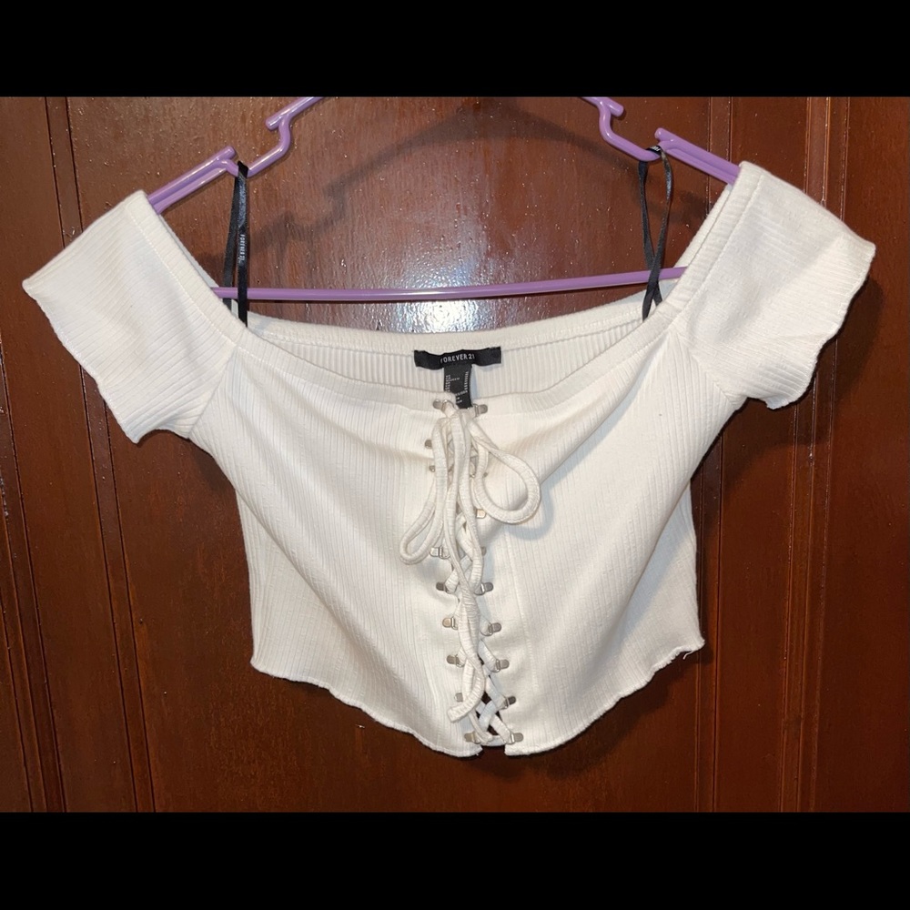 White Crop Top